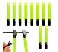 Clips De Marcador De PVC - 12 Piezas, Soporte De Papel Objetivo, Accesorios De Tiro Con Para Deportes Al Aire Libre, Marcadores De Senderos De Alta Visibilidad, Cinta Para Marcar Senderos De Árbo
