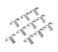Clips de marco de panel solar de acero inoxidable, 10 piezas para drenaje de agua y control de polvo para mejorar la vida útil del panel solar (35 mm)