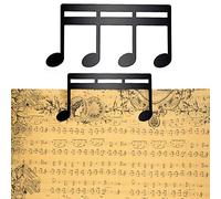 Clips de Metal para Libros de Música, Clip Libro Soporte para Páginas de Libros Clips Libros Clip Partituras para Jugar Al Aire Libre, Libros de Piano, Guitarra, Violín, Teclado (Negro)