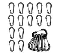Clips de mosquetón de aleación de aluminio, mosquetón pequeño - 20 mosquetones para barcos para exteriores | Mosquetón de resorte de aluminio de 2 pulgadas mosquetón de resorte de aluminio para clip