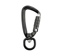 Clips de mosquetón de bloqueo, clips de mosquetón de 3 pulgadas, gancho de aluminio D para mochila, hamaca de perro, de plomo, ideal para amantes del aire libre