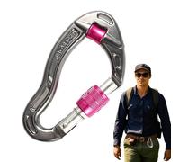 Clips de mosquetón para cajas de escalada de servicio pesado - Mosquetones de aleación de aluminio de bloqueo | Clips de escalada seguras y muy fuertes para rapear, montañismo, senderismo, camping y