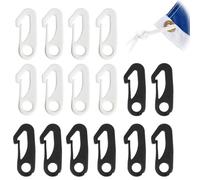 Clips de Nailon para Poste de Bandera,16 Piezas Clips de Nailon para Poste de Bandera, Plástico Shock Bungee Cuerda Ganchos de Cable, Nylon Gancho de Amarre