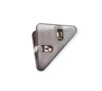 Clips de papel, 10 clips triangulares for billetes, esquina for libros, organizadores escritorio(Black)