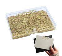 Clips de papel, 200 unidades mini marcapáginas decorativos de metal | Clip de corazón para documentos y notas | para oficina, escuela, organizador de escritorio Dorm Wedding Planner