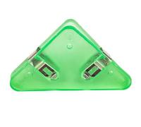 Clips de papel, clip triangular, álbum fotos, tarjeta visita, sobre factura, clips 10 piezas(Green)