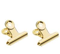 Clips de papel Clips de la carpeta 30 clips de papel de 22 mm, clips de papel, clips de Bulldog para imágenes, fotos, cocina del hogar, accesorios de oficina (dorado)