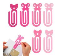 Clips de papel con, 6 piezas lindo marcapáginas, clips acrílicos grandes con resorte de tensión entrelazado, hardware de organización para seguridad de documentos, identificación visual y enrique