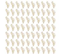 Clips de papel de flamingo kaisudiap, para clasificación de archivos, lindos marcadores de página de forma de animales, clips de marcadores de 100 PC, suministro de papelería de (Oro)