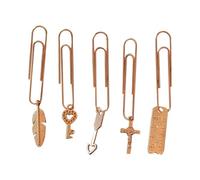 Clips de papel de metal, divertidos clips de papel, 5 pines invisibles creativos para papeles, bonito marcapáginas, clips de planificador, abrazadera de marcapáginas, clips de formas novedosas, clips