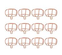 Clips de papel de metal en forma de maleta Abrazaderas para marcapáginas 12 piezas Adorable Exquisito Suministros de papelería para oficina y escuela Organizar documentos Notas