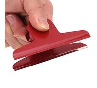 Clips De Papel De Toro Grande, 2 Uds Clips De Toro Clips Largos De Bulldog Abrazaderas De Clip De Papel De Carpeta De Metal Grueso Para Tablero De Dibujo De Cocina De Oficina(Red)
