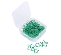 Clips de papel divertidos Marcadores con forma de árbol de Navidad de estrella Clips de planificación 30 piezas Lindos suministros de papelería de oficina para organizar archivos