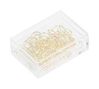 Clips de papel dorados 100 piezas |Clips de metal que no se deslustran para oficina/escuela/hogar |Proceso de galvanoplastia de larga duración |Organización de archivos y (Dogs)