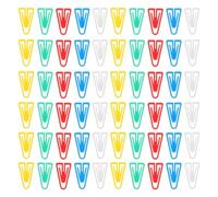 Clips de papel en forma de 800 piezas, clips de papel triangulares, pequeños archivos de usos múltiples, documentos, suministros de oficina, abrazadera decorativa for billetes de plástico