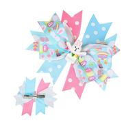 Clips de para mujer, lazos de pelo para niñas Hair Bows Clip Accesorios - Horquilla de cinta linda de conejo, pasadores de moda para ellos para