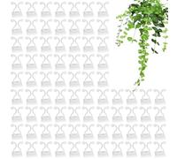 Clips de pared para plantas, colgador adhesivo extraíble discreto y resiste