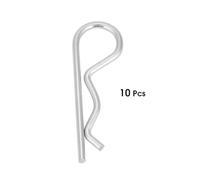 Clips de pasador de chaveta tipo B, 10 piezas Pasadores de retención chapados en zinc Clips de resorte Pasador para el cabello para maquinaria de soporte hidráulico Uso industrial (3,5*75mm(10 Uds.))