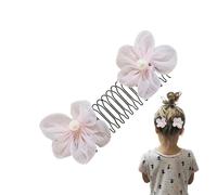 Clips de peine de cabello, clips de peine para mujeres | Clips de flequillo de la corona de flores,Combs laterales para el peinado decorativo accesorios para niñas