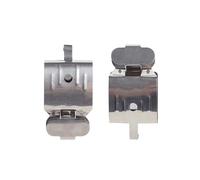 Clips de película profesionales de acero inoxidable Soportes de película 2 piezas para uso en cuarto oscuro para colgar y secar negativos de cámara Clips con punta de