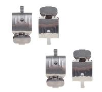 Clips de película profesionales de acero inoxidable Soportes de película 2 piezas para uso en cuarto oscuro para colgar y secar negativos de cámara Clips con punta de