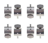 Clips de película profesionales de acero inoxidable Soportes de película 2 piezas para uso en cuarto oscuro para colgar y secar negativos de cámara Clips con punta de