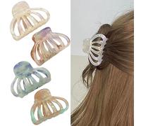 Clips de pelo de acetato para mujeres, niñas, clips franceses, clips acrílicos, clips de pelo de tortuga para un agarre fuerte, pinzas antideslizantes para cabello grueso y mediano