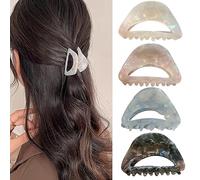 Clips de pelo de acetato para mujeres, niñas, clips franceses, clips acrílicos, clips de pelo de tortuga para un agarre fuerte, pinzas antideslizantes para cabello grueso y mediano