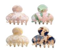 Clips de pelo de acetato para mujeres, niñas, clips franceses, clips acrílicos, clips de pelo de tortuga para un agarre fuerte, pinzas antideslizantes para cabello grueso y mediano