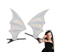 Clips De Pelo De Halloween - 2pcs Clips De Pelo De Murciélago | Cabello Gótico | Accesorios Goth, Lindos Con Garra De Pelo De Alas | Hair Browser Para Mujeres Chicas, Cos