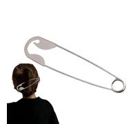 Clips de pelo de metal | Silver Safety Pin Clip con diseño divertido | Oversized Hairpin For Clothing, Blankets, llaveros, Daily Wear, Party, Cosplay, Halloween | Women, Girls, Birthday, Holiday, O