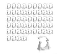 Clips de plástico en forma de U para fijación segura de mangueras y tuberías de aire con material PPR duradero, apto para cocinas, baños, jardines y piscinas, paquete de 50 (20 mm)