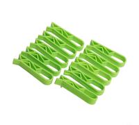 Clips de plástico para cubos de basura de cocina, 4 unidades, 10 soportes para bolsas para anclar revestimientos en el borde de la lata sin deslizarse (10 unidades, verde)