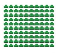 Clips de plástico para invernadero para tubos de metal de 11 mm, sujetadores de película de jardín para sujetar redes de sombra y aros de túnel de forma segura, color verde, 50 piezas (50 unidades)