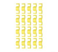 Clips de plástico reutilizables para soporte de ramas, 20 o 40 piezas, 1.9 x 0.63 pulgadas, verde/amarillo, para verduras, árboles frutales y jardinería en interiores y exteriores (amarillo, 20 piezas