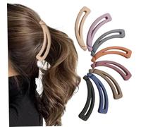 Clips de plátano de 8pcs para mujeres, pico de cabello de plátano de plástico de 4.3 pulgadas, soportes de cola de caballo de soporte fuerte para cabello fino y grueso..