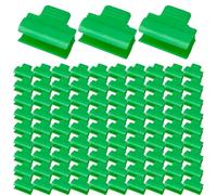 Clips de red de jardín, 100 unidades, abrazaderas de tubo resistentes, diseño de agarre compacto, resistente al agua para ropa de sombra, invernadero, granja e interior y exterior