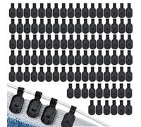 Clips de red de sombra, 100 unidades de resistentes pinzas de fijación para red de jardín, abrazaderas de malla para toldos, adecuadas para exteriores, jardín, invernadero, terraza, patio trasero