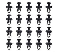 Clips de remaches de empuje para bandeja inferior compatibles con modelos 3 2017 y posteriores, paquete de 20, sujetadores ABS negros, cabeza de 18 mm, vástago de 16 mm, se adapta a agujeros de 8 mm