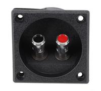 Clips de resorte para altavoces HiFi Home Cinema (plata) | Sistema de abrazaderas de resorte, conexión directa de cable, compatible con mini Spade, metal resistente, dorado o plateado