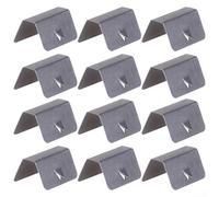 Clips de retención de canal deflector de lluvia de viento de acero inoxidable para BMW y Toyota, acabado plateado, paquete de 4 piezas (12 piezas)