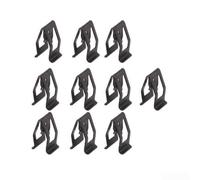 Clips de retención para salpicadero de automóvil, paquete de 10 para consola delantera, remaches de plástico, compatibles con faldones laterales, parachoques, color negro