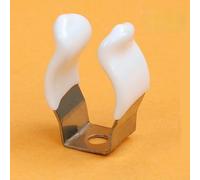 Clips de rizo de resorte, 10 unidades, clips de herramientas de acero con resorte de tipo abierto para almacenamiento de herramientas resistente, acero inoxidable con goma, surtido de tamaños de 10 a