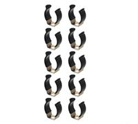 Clips de rizo de resorte resistentes para almacenamiento de herramientas de garaje y taller con correa de abrazadera de tubo de base estrecha (20 mm)