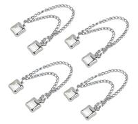 Clips de ropa para pantalones, alfileres para bufanda, fácil de fijar, agarre desmontable para pantalones, camisetas, ropa segura