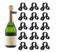 Clips de seguridad para botellas de vino de champán, 15 unidades, para botellas, bengalas, soporte de hebilla para colgar | Clips de seguridad para soportes individuales para velas | Soporte de