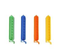 Clips de sellado de bolsas de plástico, abrazaderas universales de cierre de tubos de 40/60/80/100mm for uso doméstico y de laboratorio, 5 uds.(6cm)