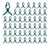 Clips de soporte mejorados para plantas de jardín, 50 unidades para un crecimiento y estabilidad resistentes de las plantas (L)