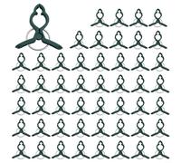 Clips de soporte mejorados para plantas de jardín, 50 unidades para un crecimiento y estabilidad resistentes de las plantas (S)