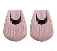 Clips de soporte para caña de pescar ligeras de dos piezas, doble ajuste, espuma EVA, protección contra arañazos, seguro, antideslizante, uso con una sola mano, paquete de 10 unidades, azul, rosa